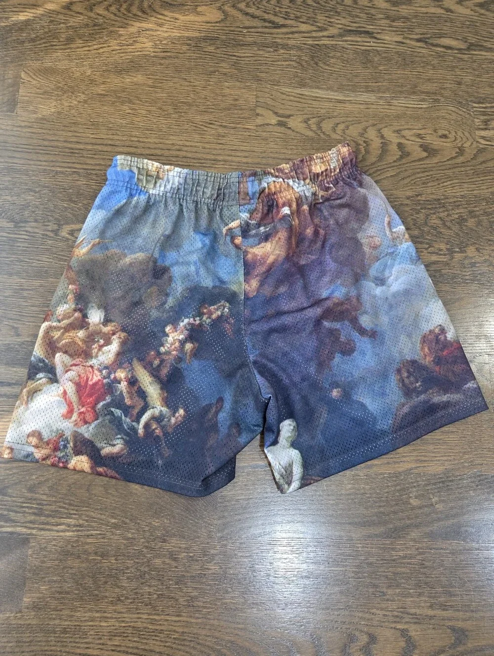 Kinetic Men's Blue & Multicolor Printed Athletic Shorts Sz.L